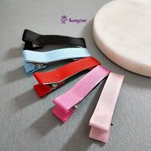 골지리본 집게핀/감은 집게핀/리본공예재료/감은핀대/머리핀 만들기 재료/집게머리핀