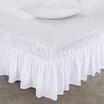 Utopia Bedding 퀸 엘라스틱 베드 러플 - 이지 랩 어라운드 러플 - 조절 가능