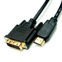 HDMI to DVI PC본체 듀얼모니터 비디오 연결 케이블, 2m