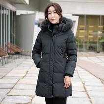 모슬린 엄마옷 오리털 하프패딩점퍼 EJP211002 마담 미시옷 중년여성의류 빅사이즈 50대 60대여성옷
