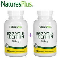네이처스플러스 난황 레시틴 난유캡슐 600mg 180정 2팩, 2개