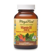Megafood 비타민 d3 2000iu 타블렛, 30개입, 1개
