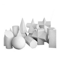 석고상 석고 기하학 모형 16종 세트 정물 스케치 정사각형 원형 구체예 R고 미술 교구 단일 진자 소묘 석고 원기둥 정육면체 석고상 세트 스케치 미술학원 화원 그리기 인테리어 다각형 입체 3D 조형물 아트, 16개 소포를 아래층으로 &&