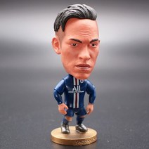 축구선수피규어 차량모형장식 캐리커쳐축구선수 캐리커쳐피규어 생일선물 미니피규어 인형 스타플레이어 기념품, 네이마르 6.5cm