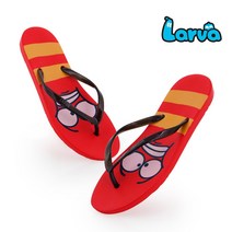 라바 EVA 플립플랍 쪼리 슬리퍼 220~255 레드 옐로우