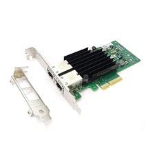 HINYSENO 4 포트 RJ-45 10/100/1000Mbps PCI-Express x 기가비트 이더넷 서버 어댑터 듀얼 네트워크 인터페이스 컨트롤러 카드 I350AM4 칩셋 H, HS-X550-T2 (2 Port / 10GB / PC