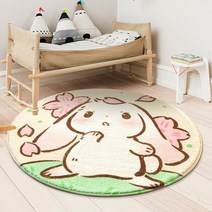 아이방꾸미기 토끼모양 인테리어 러그 카페트