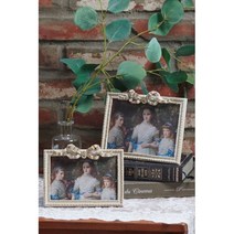 고급 빈티지 화이트 앤틱 리본 사진액자 유럽 쉐비풍 디자인액자 다양한 선물추천용액자