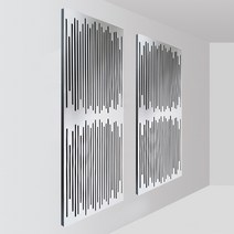 음향 확산보드 원목음향판 룸어쿠스틱 반사판, 홀+라인 타입 B1 (600mm x 600mm)