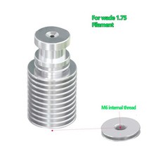 V6 냉각 튜브 올 메탈 J-헤드 핫 엔드 블록 헤드 압출기 1.75mm 3.0mm 길거나 단거리 3D 프린터 부품 도매, 03 Wade 1.75 M6