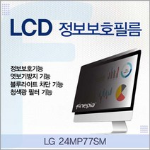카라스인터내셔널 LG 24MP77SM용 LCD 정보보호필름 정보보호 엿보기방지 0W21A4C0, 1개