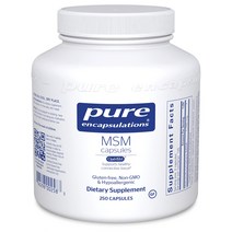 Pure Encapsulations MSM 식이유황 퓨어 인캡슐레이션 엠에스엠 메탈 설포닌 메탈 250 캡슐