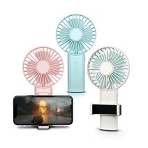 솔바람 휴대용 핸디선풍기 + 스마트폰 거치대, HF1903MB, 화이트