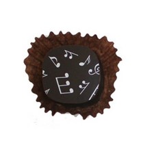 [큐피드메이드] 초콜릿전사지 악보부정형전사지 (화이트색상) - 10장