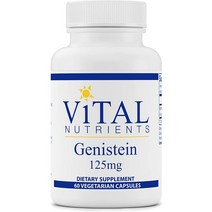 Vital Nutrients 바이탈뉴트리언츠 제니스테인 소이 대두 이소플라본 효능 125mg (60 캡슐), 60캡슐, 1개