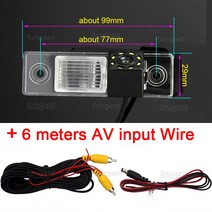 자동차 후면보기 후방 주차 카메라 모니터 CHEVROLET EPICA/LOVA/AVEO/CAPTIVA/CRUZE/LACETTI HRV/SPARK 무선, 03 8led Rear Camera