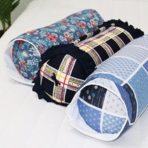 둥근배개커버 어르신 둥근배게 원형배게커버, 예스딜 베개커버_매화(핑크)