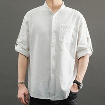 롤업 린넨 셔츠 린넨셔츠롤업셔츠마셔츠통풍셔츠