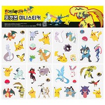 [2RI5SO] 포켓몬 미니 스티커 1매 랜덤 캐릭터 포인트 피카츄 액괴 포켓몬스터