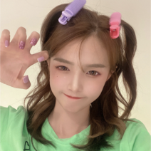 머리뽕 구르프 헤어롤 다이소뿌리볼륨 뿌리 볼륨 집게 고데기없이 웨이브, 구르프_민트스카이