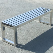 스테인리스 벤치 의자 야외 카페 식당 흡연실 체어, 1000x400x450mm