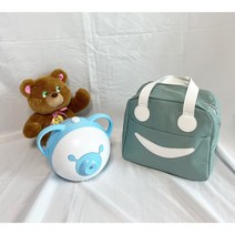 파스텔 보냉백 노시부 콧물흡입기 가방 보관 케이스 휴대용 다용도, 네이비