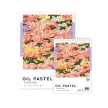 삼원 아트스퀘어 오일파스텔 스케치북 250g 15매 A5 148X210mm 스프링 SPOP01