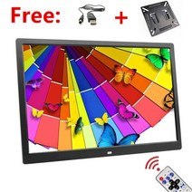 전자액자 디지털사진액자 메뉴보드 15 인치 스크린 LED 백라이트 HD 1280*800 디지털 사진 프레임 전자 앨, 01 Black_03 영국 플러그