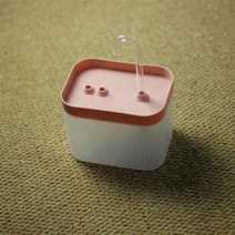 고양이 물 분수 자동 필터 USB 전기 음소거 고양이 술꾼 그릇 고양이를 위한 재순환 여과 음주기 애완 동물 물 디스펜서 15l, Pink white+US Plug