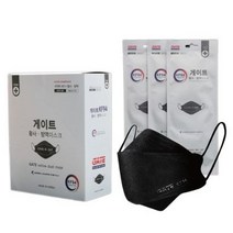 게이트 황사 방역 마스크 대형 KF94 검정, 50매