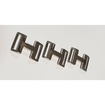 H모양 연결고리 장식 내경16mm / 신발 구두장식 가방 악세사리부자재