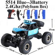 Paisible-새로운 락 크롤러 4WD 6WD 오프로드 RC 자동차 원격 제어 장난감 기계 라디오 제어 4x4 드라이브 자동차 장난감 소년 5514, 5514-블루 키트-3