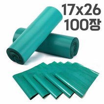 17x26 택배봉투100매 가성비택배봉투 택배비닐 포장봉투 택배포, 타입:38X48 그린택봉100매