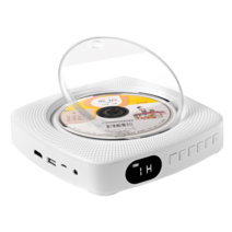 KECAG 벽걸이 CD플레이어 연플리 USB 블루투스, 02. 화이트) 블루투스 재독 휴대용 플러그인 사용 불