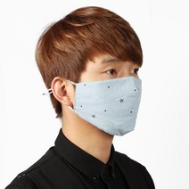 스마트만족 별패턴 3겹 필터 면마스크(블루), 상세페이지 참조, 상세페이지 참조