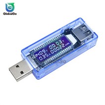 전기요금측정기 디지털 USB 모바일 전원 충전 전류 전압 테스터 미터 의사 부하 저항 스위치, 04 Ammeter voltmeter