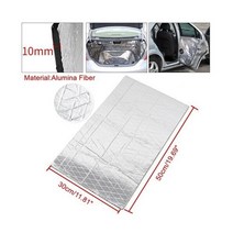 방진 패드 자동차 풍절음 흡음 테이프 스펀지 방음 매트 X Autohaux-자동차 단열 사운드 데드 너 5mm/8mm/10mm 50cm * 30cm 두께 1.6sqft 도로 소음, 10mm Alumina Fiber