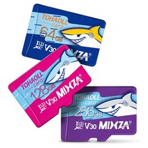 닌텐도 MIXZA 스위치 마이크로 SD카드 게임 동영상 고화질 4K 스마트폰 메모리, 64GB