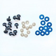 인형 장난감용 3D 반짝이 봉제 플라스틱 안전 눈 아미구루미 인형 만들기 믹스 동물 14mm 20mm 20 개, 03 Dark blue-20pcs_01 14mm