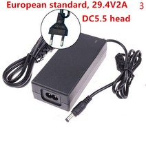 건전지 29.4v 2a 범용 배터리 밸런스 휠 36v 전력 스쿠터 어댑터 충전기 Eu/us 플매트 카펫 러그 고속 호버보드 스마트 용, [03] A3