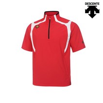 데상트 남성 베이스볼 바람막이 반팔(발수 소재) SM321BWB81_RED