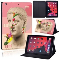애플 호환 IPad 태블릿 케이스 9 세대 10.2 인치 Anti-Dust 귀여운 그림 스탠드 커버, [01] IPad 9th 10.2, [17] funny painting 16