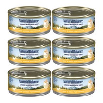 내추럴발란스 캣 LID 캔 156g 6입 3종, 내추럴발란스 캣캔 연어완두 156