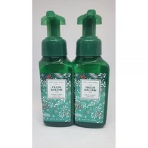 배쓰앤바디웍스 Bath & Body Works Fresh Balsam 핸드 솝 신선한 발삼 소나무 향 부드러운 포밍 2개 팩 크리스마스 겨울 2015