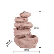 미니 실내 친환경 분수대 자연 천연 가습기 집안습도높이기 건조할때 폭포 개업 선물, 레드스톤
