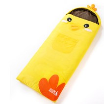 레프트 아동 침낭 실내 야외 캠핑용품 이불, 병아리