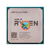 라이젠 amd ryzen 7 2700x r7 2700x 3.7GHz 8코어 16스레드 16m 105w CPU 프로세서 yd270xbgm88af 소켓 am4, 없음