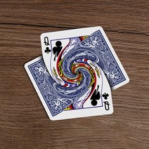 용품 도구 마술 Dan Harlan 플레잉 카드 트릭의 소용돌이 데크 소품 장난감 마술사 팝스, 파란, 파란