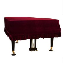 그랜드피아노 커버 보호덮개 방진 성당 연회장 먼지, 짙은녹색160형(스툴커버제외)