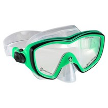 U.S. Divers Diva II 여성용 스노클 콤보 조절 가능한 울트라 클리어 뷰 마스크 드라이 탑 기술 저자극성 마우스피스 프로 시리즈 | 사이즈 퍼플/블랙 SC1790501, Green/Black